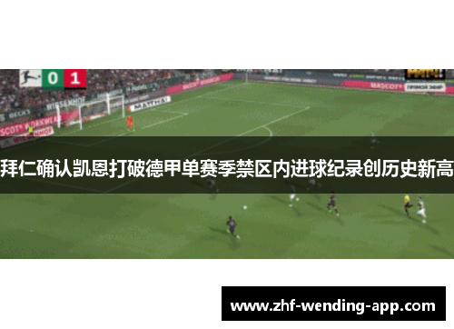 拜仁确认凯恩打破德甲单赛季禁区内进球纪录创历史新高